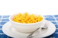 Mac and Cheese in White Bowl