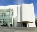 Macba museum in barcelona spain museo de arte contemporaneo build by american architect richard meier set the square of angels Stock Images