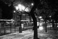 Madrid Street Scene At Night