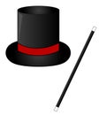 Magic hat and wand