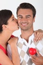 Man Holding Plastic Heart