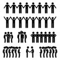 Man People United Unity Community Stick Figure Pic