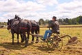 Man Plowing With Draft Horses