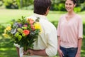 Man About To Present A Bouquet...