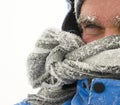 Man In Winter Storm