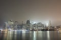 Manhattan Skyline At Night