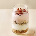 Mason jar breakfast parfait