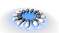 Medicinal capsules medicamento capsulas health Royalty Free Stock Photo