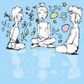 Meditating People