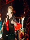 Mick Jagger on the big screen Rolling Stones conce