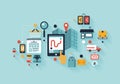 Mobile Shopping Illustration C...