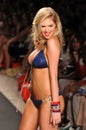 Model Kate Upton walks runway at the Beach Bunny Swimsuit Collection for Spring/ Summer 2012