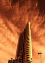 Modern Architecture,red Sky
