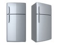 Modern refrigerator isolated on white background Royalty Free Stock Image