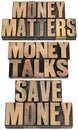 Money Matters In Wood Type