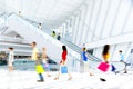 Motion Blurred People In The S...