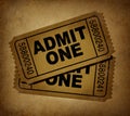 Movie tickets vintage
