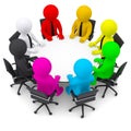 Multicolored People Sitting At...