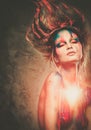 Muse With Creative Body Art