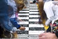 NASCAR: Fans sign Daytona start finish line