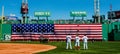 The National Anthem at Fenway Park.