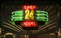 Neon Open 24 Hours Sign