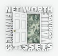 Net Worth Financial Value Total Wealth Assets Debts Open Door Wo