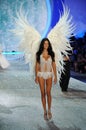 NEW YORK, NY - NOVEMBER 13: Model Adriana Lima walks the runway at the 2013 Victoria's Secret Fashion Show