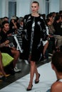 NEW YORK, NY - SEPTEMBER 09: A model walks the runway at the Oscar De La Renta fashion show