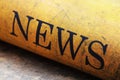 News Text On Grunge Background