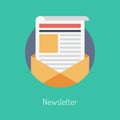 Newsletter Flat Illustration C...