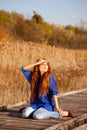 Nice Woman Relaxing In The Nat...