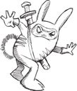 Ninja Rabbit Warrior Sketch