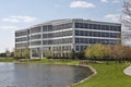 Office Building With Lake