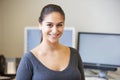Office Worker Standing In Fron...