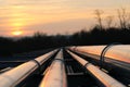 Oil pipeline transportation way  on african continent