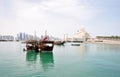 The old Dhow Harbor at the Doha Corniche, Qatar