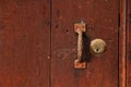 The old lock on door Stock Images