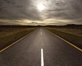 Open Road Leading Into The Light