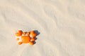 Toy Crab In Sand Summer Holidays