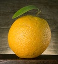Orange With Leaf