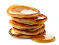 Pancakes with maple syrup