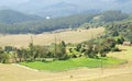 Panoramic view of green pasture Royalty Free Stock Image