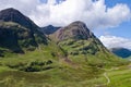 Pass of glencoe known as the glen weeping thanks to the massacre when members the clan campbell massacred many the clan mcdonald Royalty Free Stock Photos