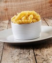 Pasta On Wooden Background