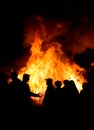 People At A Bonfire