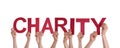 People Holding Charity