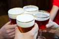 People Toasting With A Delicio...