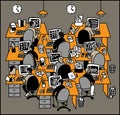 People Work In Office