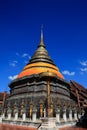 Pha tat je-di luang in lampang, thailand